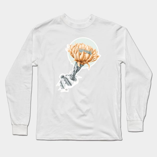 Cactus flower Long Sleeve T-Shirt by VeraAlmeida